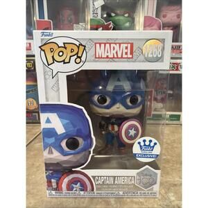 Funko Pop! Marvel - Captain America (Facet) - Funko (Exclusive) #1268 w/Protecto